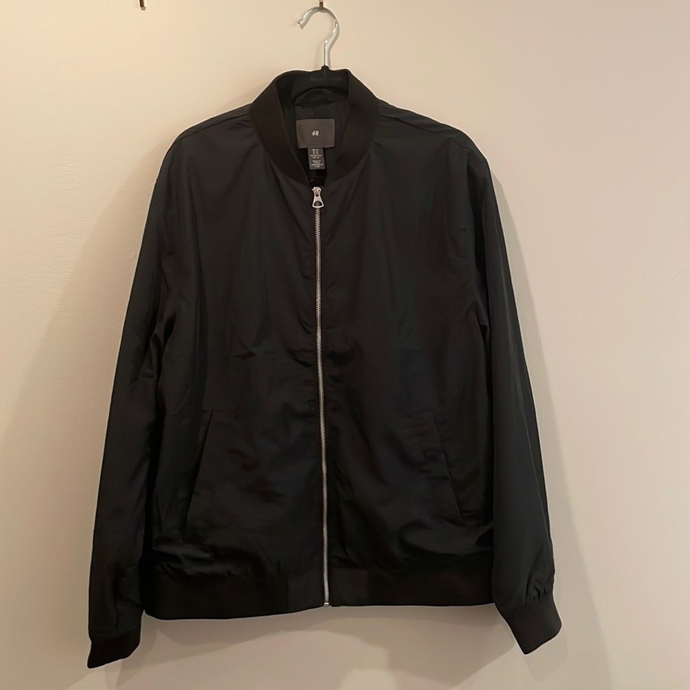 Mens Black Bomber Jacket